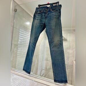 Rag and Bone Straight Leg The Dre Blue Jeans